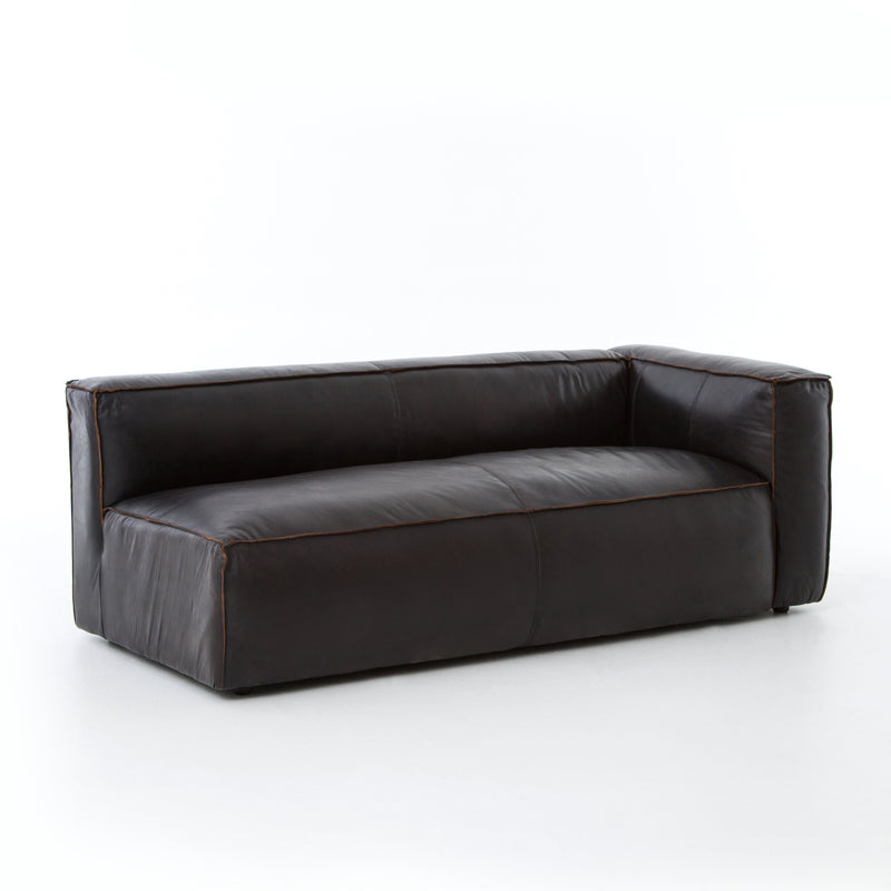 media image for Nolita Sectional Right Arm Facing In Old Saddle Black 267