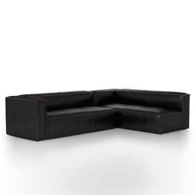 product image for Nolita Sectional In Old Saddle Black 2
