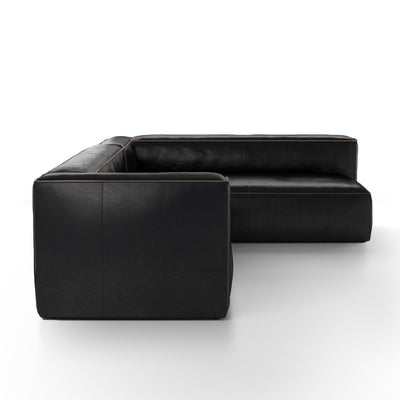 product image for Nolita Sectional In Old Saddle Black 88