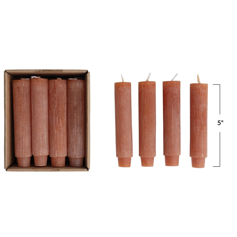 media image for unscented pleated taper candles in box set of 12 by bd edition cd2083 3 28