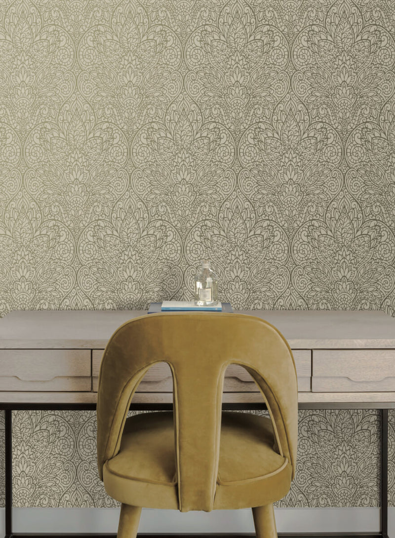 media image for Paradise Taupe/Copper Wallpaper from the After Eight Collection by Candice Olson 261