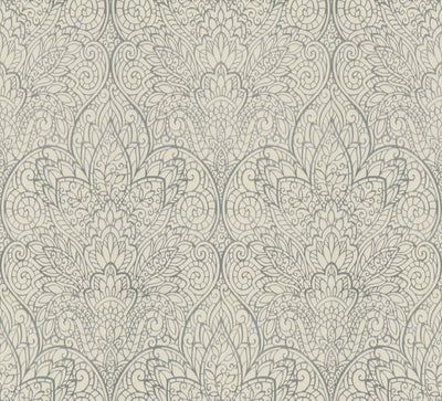 product image of Paradise White/Silver Wallpaper from the After Eight Collection by Candice Olson 580