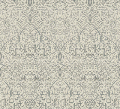 product image of sample paradise white silver wallpaper from the after eight collection by candice olson 1 560