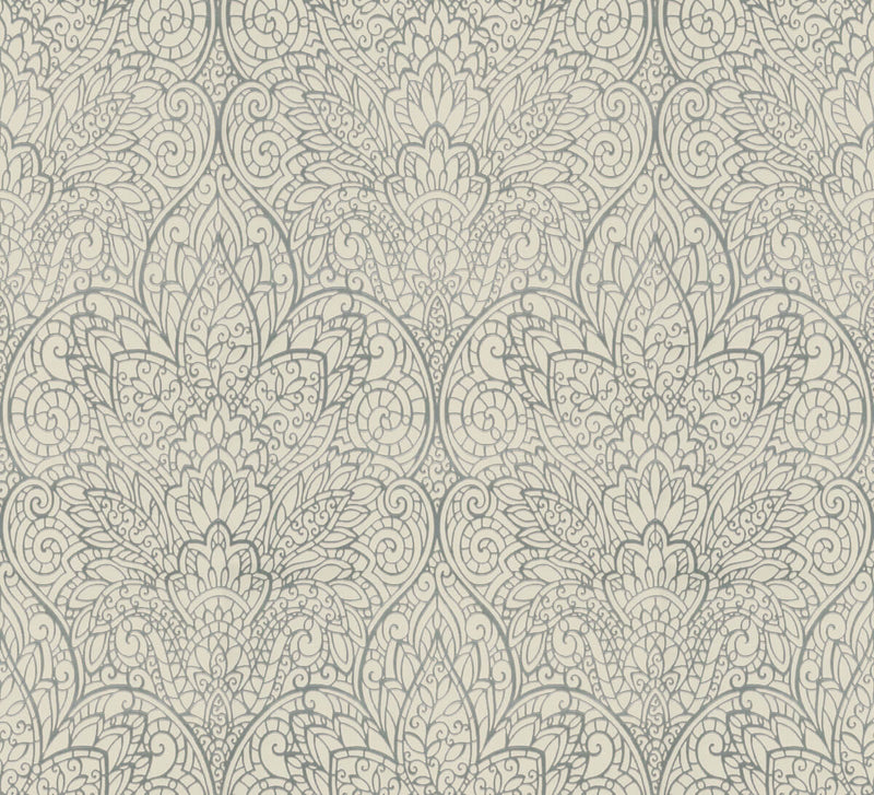 media image for sample paradise white silver wallpaper from the after eight collection by candice olson 1 291