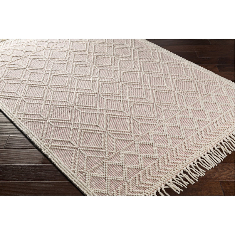 media image for Casa DeCampo CDC-2303 Hand Woven Rug in Ivory & Bright Pink by Surya 266