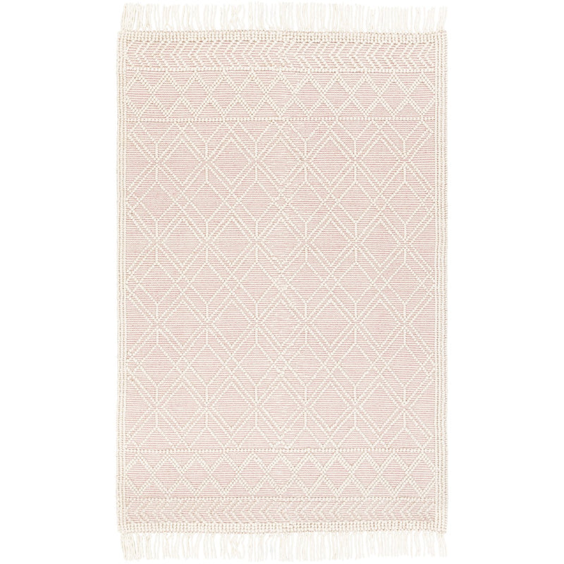 media image for Casa DeCampo CDC-2303 Hand Woven Rug in Ivory & Bright Pink by Surya 264