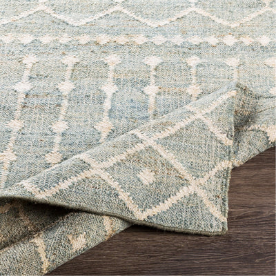 product image for Cadence CEC-2305 Hand Woven Rug in Cream & Ice Blue by Surya 77