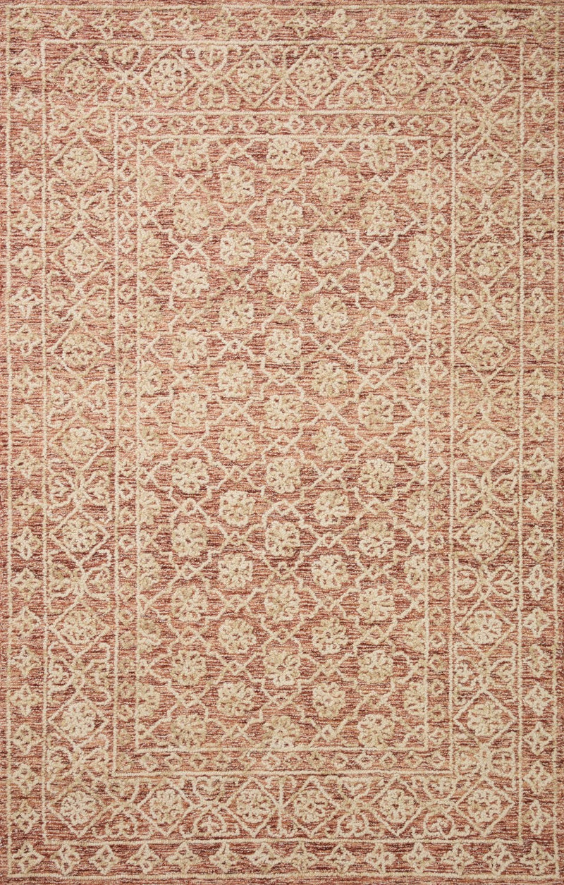 media image for Cecelia Hand Tufted Rust / Natural Rug 254