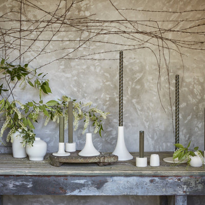 product image for ceramic blossom vase matte white 6 18