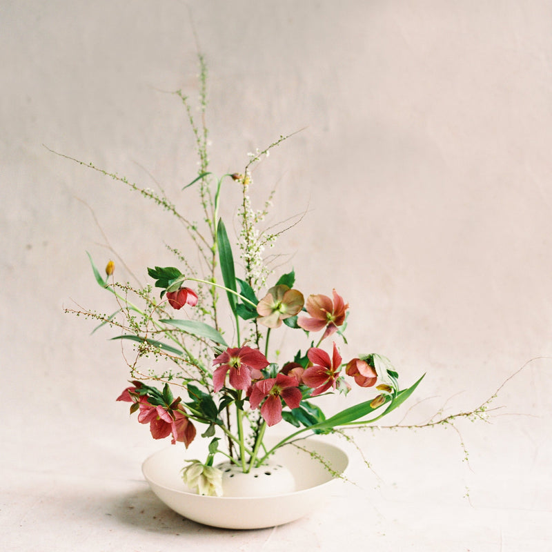 media image for Ceramic Flower Frog Bowl 235