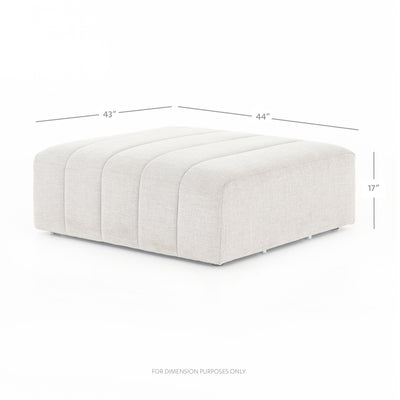 product image for Langham Channeled Ottoman In Napa Sandstone 40
