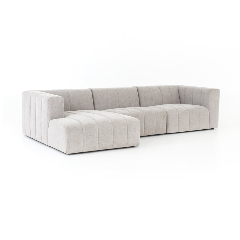 media image for Langham Channelled 4 Pc Sectional Right Arm Facing Sofa W Ottoman In Napa Sandstone 276