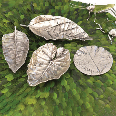 product image for aspen quaking leaf antique pewter trays set of 6 by zodax ch 3678 2 73