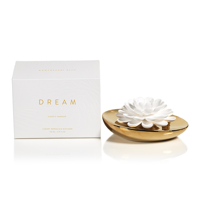 media image for dream porcelain flower diffuser by zodax ch 4779 3 290