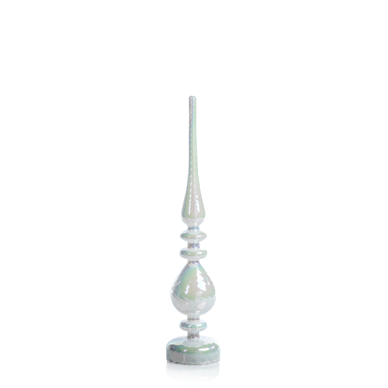 media image for led white glass finial in various styles 2 216