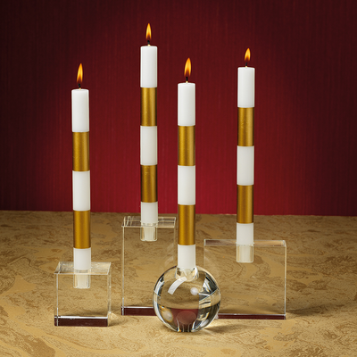 product image for square crystal glass taper holder 9 43