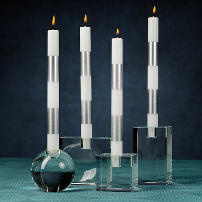 product image for square crystal glass taper holder 2 16