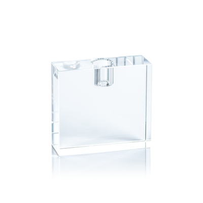 product image for square crystal glass taper holder 5 26