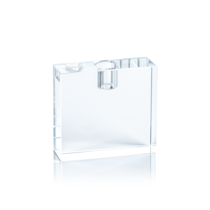 media image for square crystal glass taper holder 5 229