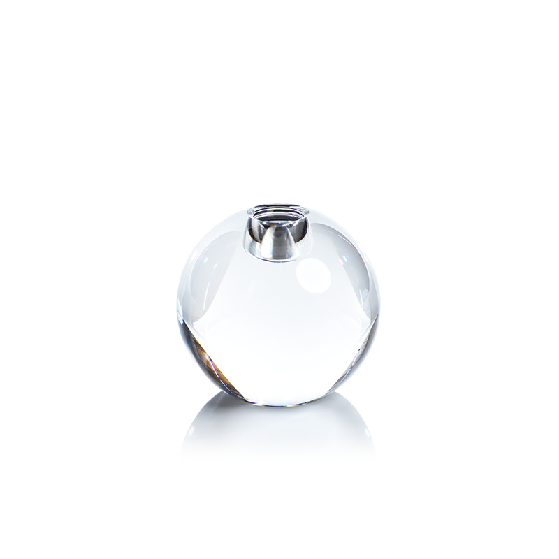 media image for square crystal glass taper holder 6 291