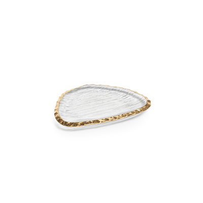 product image of textured organic shape plate w jagged gold rim 7 ch 5765 1 580
