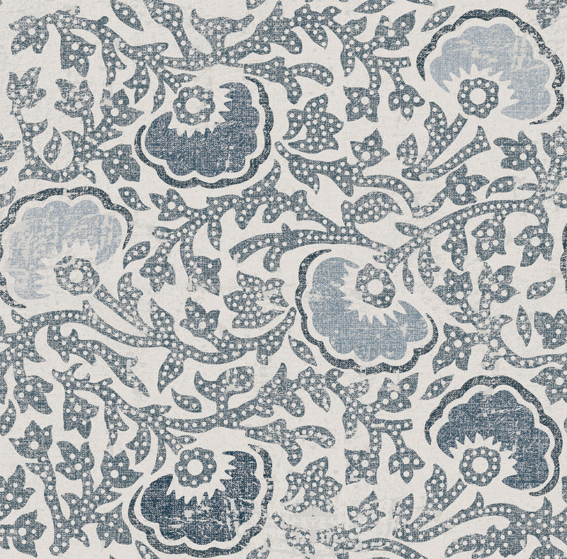 media image for Fontaine Wallpaper in Blue/Grey by Christiane Lemieux for York Wallcoverings 262