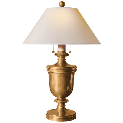 product image for Classical Urn Form Medium Table Lamp with Natural Paper Shade by Chapman & Myers 91