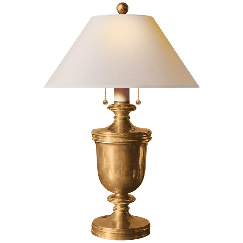 media image for Classical Urn Form Medium Table Lamp with Natural Paper Shade by Chapman & Myers 24