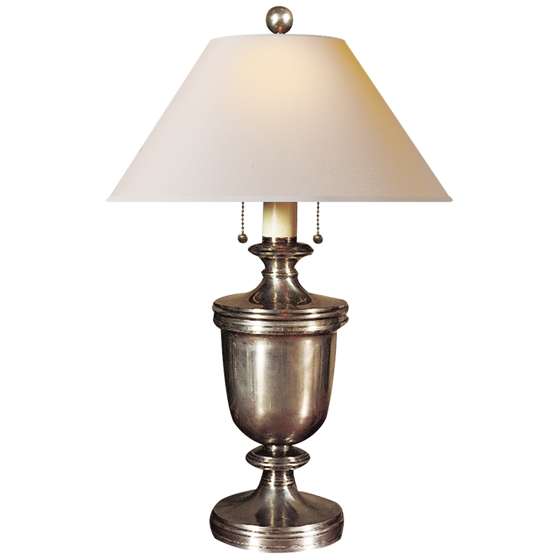 media image for Classical Urn Form Medium Table Lamp with Natural Paper Shade by Chapman & Myers 245