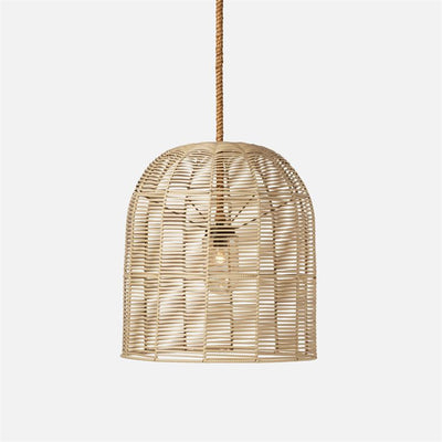 product image for Evander Faux Rattan Chandelier 35