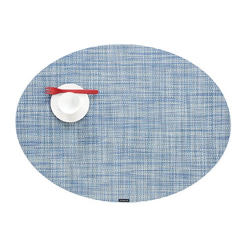 media image for mini basketweave oval placemat by chilewich 100130 002 3 285