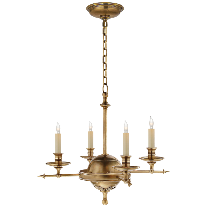 media image for Leaf and Arrow Small Chandelier by Chapman & Myers 297