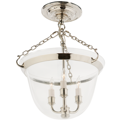 product image for Country Semi-Flush Bell Jar Lantern by Chapman & Myers 22