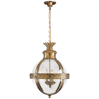 product image for Crown Top Banded Globe Lantern by Chapman & Myers 25