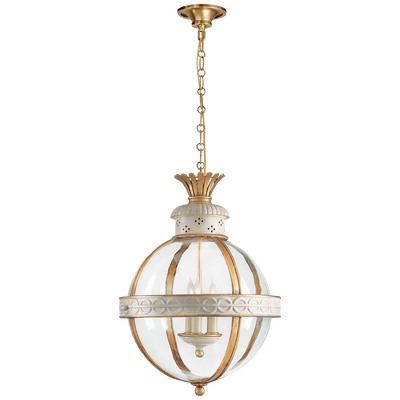 product image for Crown Top Banded Globe Lantern by Chapman & Myers 28