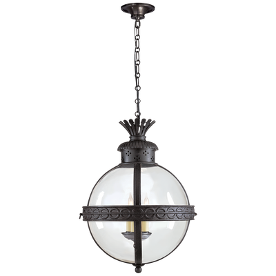 product image for Crown Top Banded Globe Lantern by Chapman & Myers 95