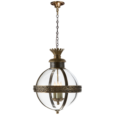 product image for Crown Top Banded Globe Lantern by Chapman & Myers 14