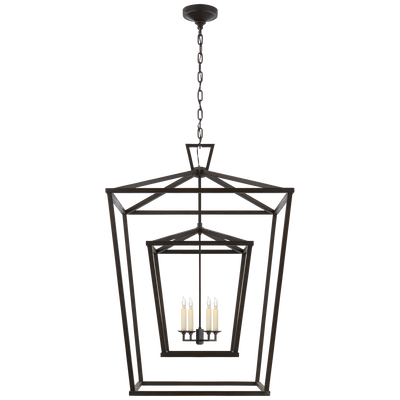 product image for Darlana Extra Large Double Cage Lantern by Chapman & Myers 12