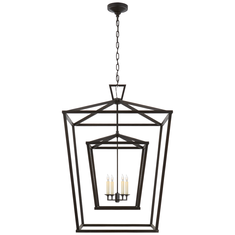 media image for Darlana Extra Large Double Cage Lantern by Chapman & Myers 262