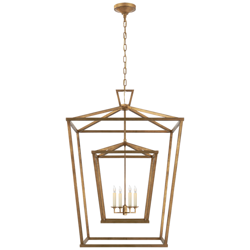 media image for Darlana Extra Large Double Cage Lantern by Chapman & Myers 254