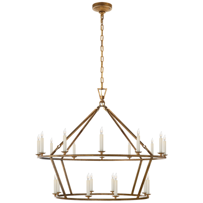 product image for Darlana Large Two-Tiered Ring Chandelier by Chapman & Myers 26