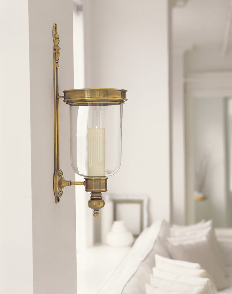 media image for Georgian Small Hurricane Wall Sconce by Chapman & Myers Lifestyle 1 262