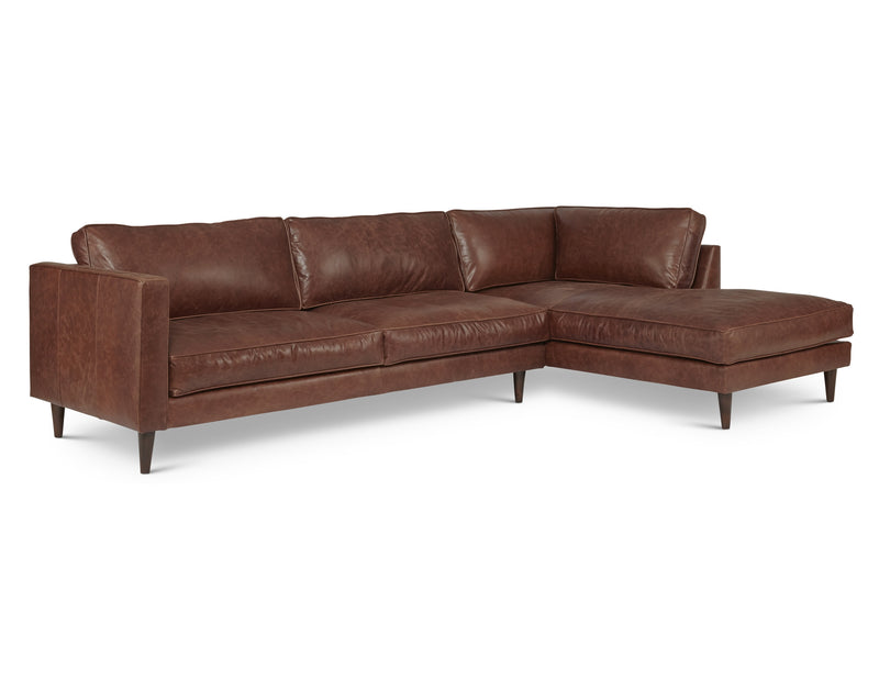 media image for Cheviot Arm Right Sectional in Belle Boot 254