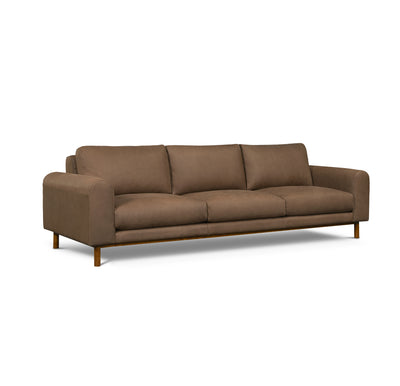 product image for Chica Leather Sofa in Mocha 86