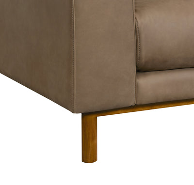 product image for Chica Leather Sofa in Mocha 92