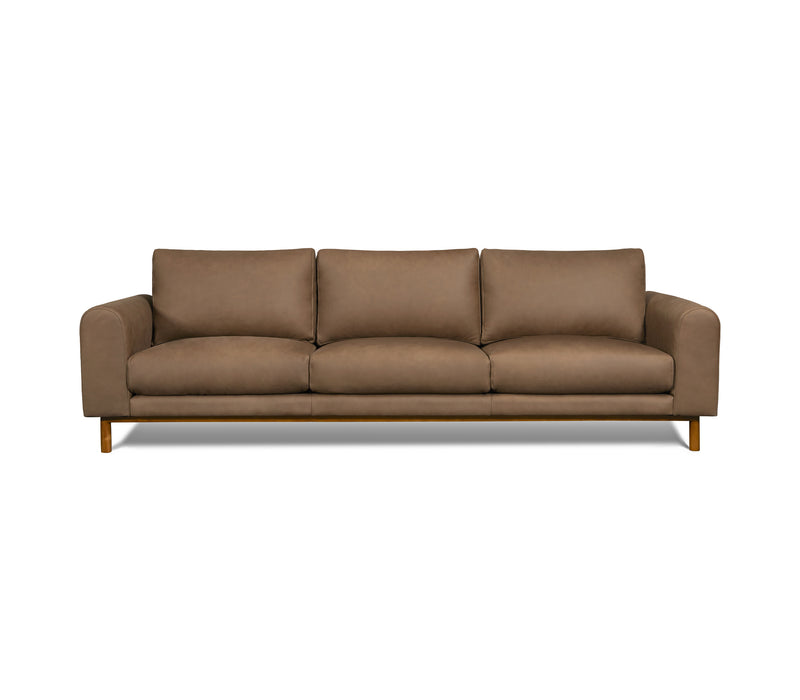 media image for Chica Leather Sofa in Mocha 265