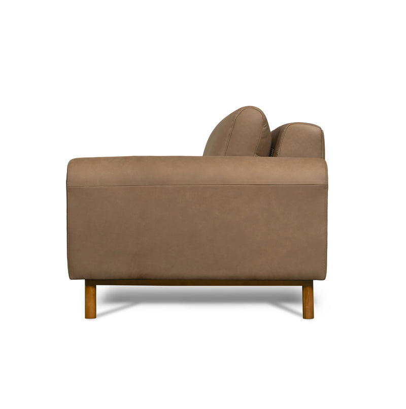 media image for Chica Leather Sofa in Mocha 254