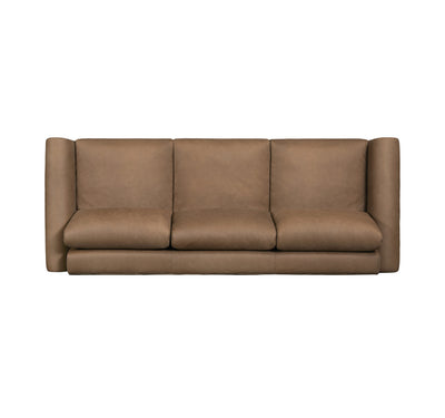 product image for Chica Leather Sofa in Mocha 50