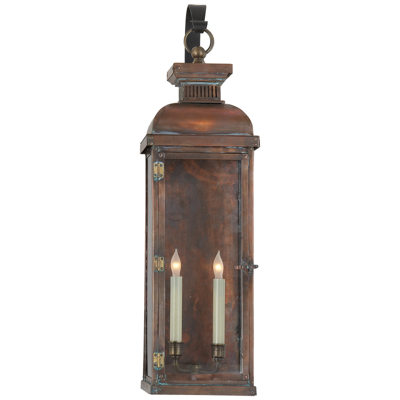 media image for Suffork Tall Scroll Arm Lantern by Chapman & Myers 252