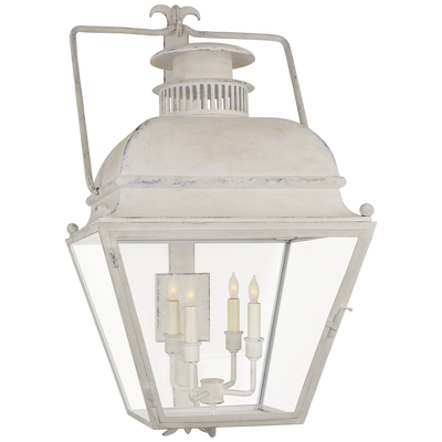 product image of Holborn Large Bracketed Wall Lantern in Old White with Clear Glass by Chapman & Myers 558